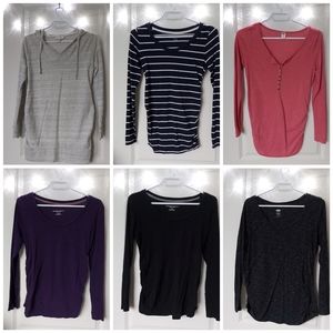 Maternity long sleeve shirts and hoodie
